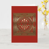 Sri Lanka - Wenskaart Kaart (Gele Bloem)