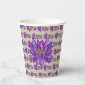 SRI LANKA Woord met Lotus Papieren Bekers (Voorkant)