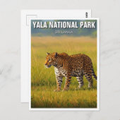 Sri Lanka Yala Nationaal Park Reizen Briefkaart (Voorkant / Achterkant)