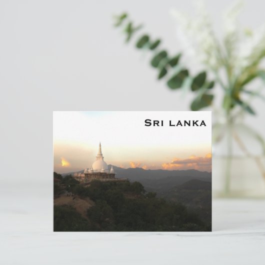 Sri Lankaans wintage reistoerisme Voeg Briefkaart  (Staand voorkant)
