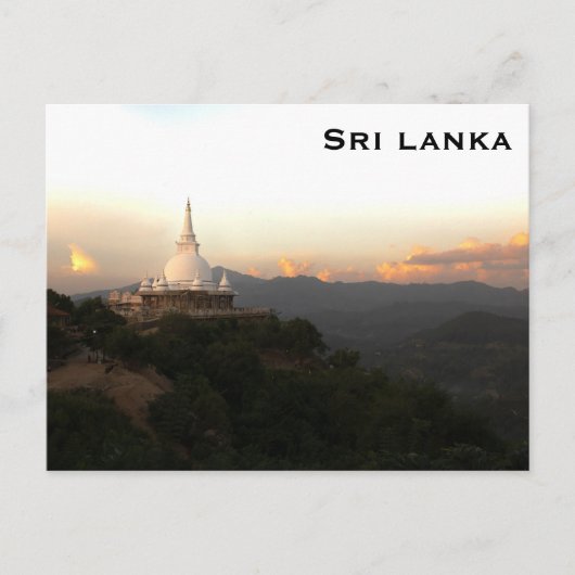 Sri Lankaans wintage reistoerisme Voeg Briefkaart  (Voorkant)