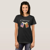 Sri Lankaanse Amerikaanse Patriottische Land Roept T-shirt (Voorkant volledig)