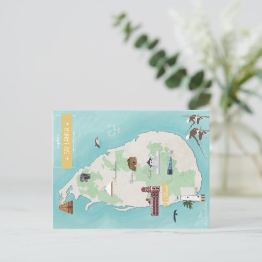 Sri Lankaanse carte Briefkaart (Staand voorkant)