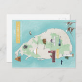 Sri Lankaanse carte Briefkaart (Voorkant / Achterkant)