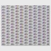 Sri Lankaanse geschenken met olifant en lotus Cadeaupapier (Vlak)