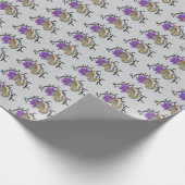 Sri Lankaanse geschenken met olifant en lotus Cadeaupapier (Hoek)