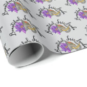 Sri Lankaanse geschenken met olifant en lotus Cadeaupapier (Rol Hoek)