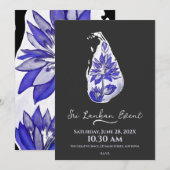 Sri Lankaanse kaart in graffiti-stijl (Voorkant / Achterkant)