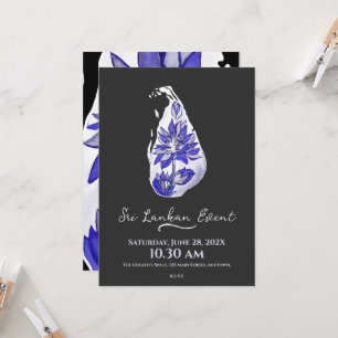 Sri Lankaanse kaart in graffiti-stijl