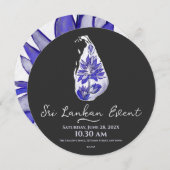 Sri Lankaanse kaart in graffiti-stijl (Voorkant / Achterkant)