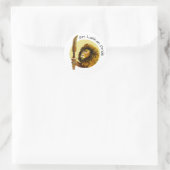 sri lankaanse leeuw ronde sticker (Tas)
