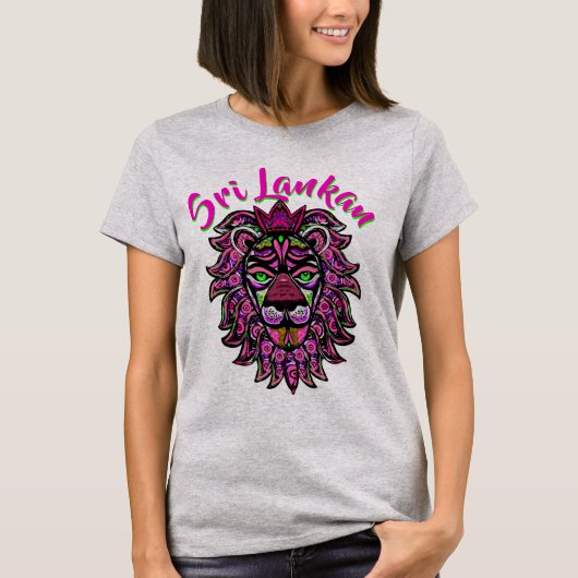 sri lankaanse leeuw t-shirt (Voorkant)