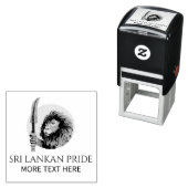 sri lankaanse leeuw zelfinktende stempel (In situ)