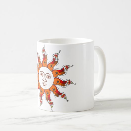 Sri Lankaanse Mok van traditionele Design (Voorkant rechts)