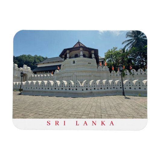 Sri Lankaanse tempel van de Tooth uitzicht koelkas Magneet (Horizontaal)