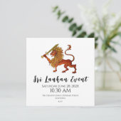 Sri Lankaanse trots Save The Date (Staand voorkant)