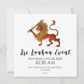 Sri Lankaanse trots Save The Date (Voorkant)