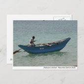 Sri Lankaanse visser Briefkaart (Voorkant / Achterkant)