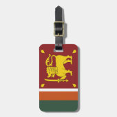 Sri Lankaanse vlag Bagagelabel (Voorkant verticaal)