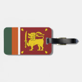 Sri Lankaanse vlag Bagagelabel (Achterkant horizontaal)