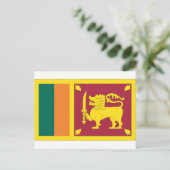 Sri Lankaanse vlag Briefkaart (Staand voorkant)
