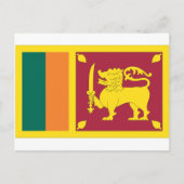 Sri Lankaanse vlag Briefkaart (Voorkant)