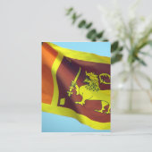 Sri Lankaanse vlag Briefkaart (Staand voorkant)