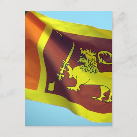 Sri Lankaanse vlag Briefkaart (Voorkant)
