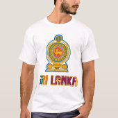 Sri Lankaanse vlag en wapenschild T-shirt (Voorkant)