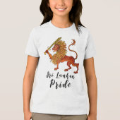 Sri Lankaanse vlag leeuw Tri-Blend Shirt (Voorkant)