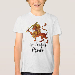 Sri Lankaanse vlag leeuw Tri-Blend Shirt