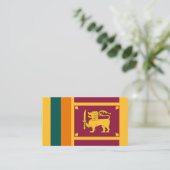 Sri Lankaanse vlag ontwerp, vlag van Sri Lanka Visitekaartje (Staand voorkant)