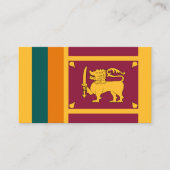 Sri Lankaanse vlag ontwerp, vlag van Sri Lanka Visitekaartje (Voorkant)