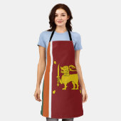 Sri Lankaanse vlag Schort (Gedragen)