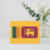 Sri Lankaanse vlag, vlag van Sri Lanka Briefkaart (Staand voorkant)