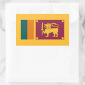 Sri Lankaanse vlag, vlag van Sri Lanka Rechthoekige Sticker (Tas)