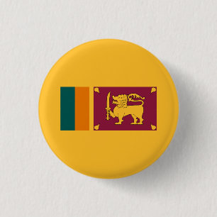 Sri Lankaanse vlag, vlag van Sri Lanka Ronde Button 3,2 Cm