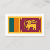 Sri Lankaanse vlag, vlag van Sri Lanka Visitekaartje (Voorkant)