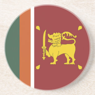 Sri Lankaanse vlag Zandsteen Onderzetter