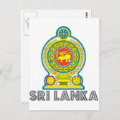 Sri Lankan Emblem Briefkaart (Voorkant / Achterkant)