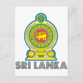 Sri Lankan Emblem Briefkaart (Voorkant)