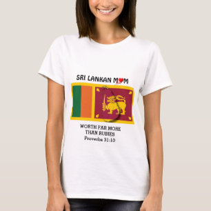 SRI LANKAN MOM Meer dan roebel PROVERBS 31 T-shirt