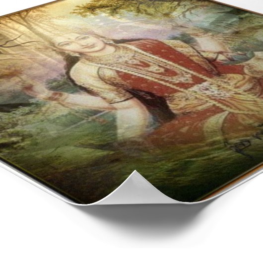 Sri Parvati Durga Poster (Hoek)