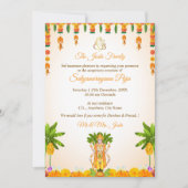 Sri Satyanarayan Katha Invitation Kaart (Voorkant)