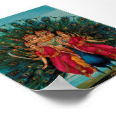 Sri Shanmukaha Subramania Swami by Raja Ravi Varma Poster (Hoek)