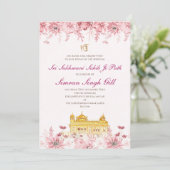 Sri Sukhmani Sahib pad digitale uitnodiging (Staand voorkant)