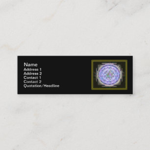 Sri Yantra13 Skinny 3"x1"-Visitekaartje Mini Visitekaartje