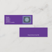 Sri Yantra5 Skinny 3"x1"-Visitekaartje Mini Visitekaartje (Voorkant / Achterkant)