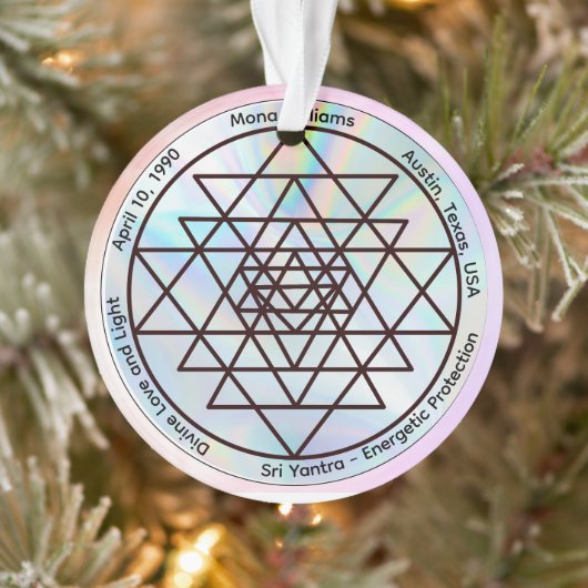 Sri Yantra – Aanpasbaar Beschermingstamulet Ornament (Boom)