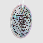 Sri Yantra – Aanpasbaar Beschermingstamulet Ornament (voorkant)